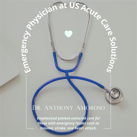 Dr. Anthony Amoroso | US Acute Care Solutions | Helpful Hands — Teletype