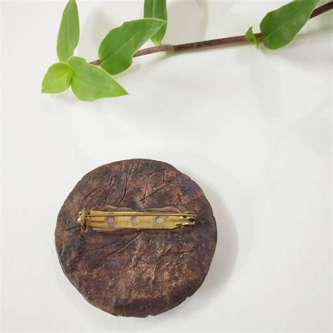 Eco-Friendly Papier-Mâché Leaf Brooch – Handcrafted Beauty – aranya ...