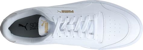 Buy PUMA mens Shuffle Sneaker, Puma White-puma White-puma Team Gold, 4 ...