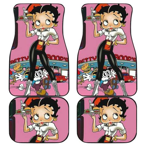 Betty Boop Car Floor Mats – Betty Boop Bartender Cartoon Car Floor Mats ...