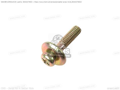 WASHER,SCREW,4X18 for Honda - order at CMSNL