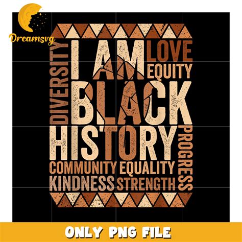 Empowering Black History Word Art PNG for Celebrations – DreamSVG Store