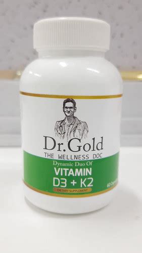 Dr Gold Vitamin D3K2 Supplement | 60 Capsules | Bone Health, Immunity ...