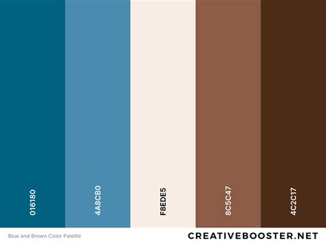 Blue And Brown Color Palette