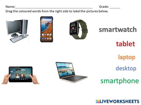 Image result for Picture of Types of Computer Name It Worksheet