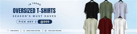 Buy Oversized T-shirt Men Online at Best Price | Oversized T Shirt | Nobero