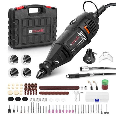 Goxawee Rotary Tool Kit With Multipro Keyless Chuck And Flex ...
