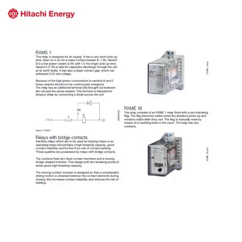 Hitachi Energy Combiflex Auxiliary Relays - RXSF1 - RK 271 018-AN ...