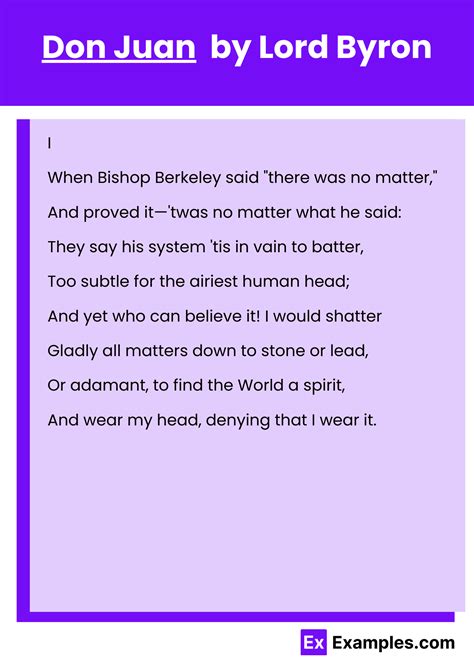 Don Juan Poem by Lord Byron to Download