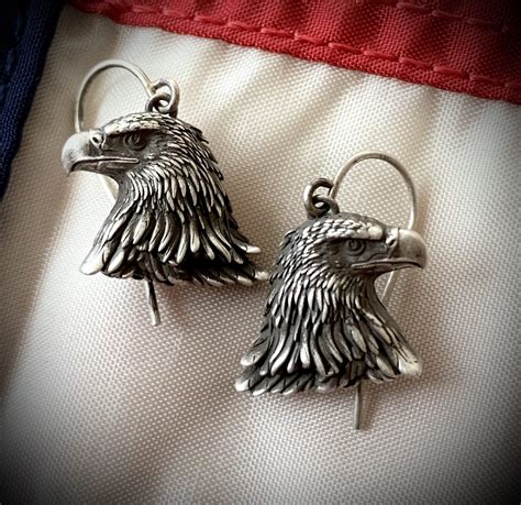 Eagle Earrings - Silver Dangles – River's Edge Gems