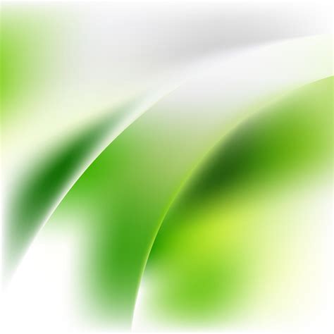 Green and White Wavy Background