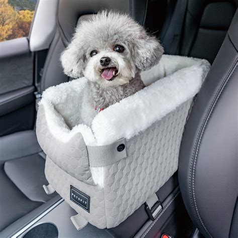 Petsfit Dog Booster Seat for Car, Small Dogs Under 12 lbs, Light Grey ...