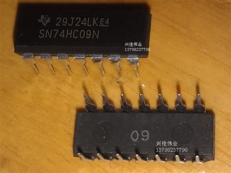 SN74HC09N 74HC09N DIP14 package hex inverter IC logic chip – Inkocean ...