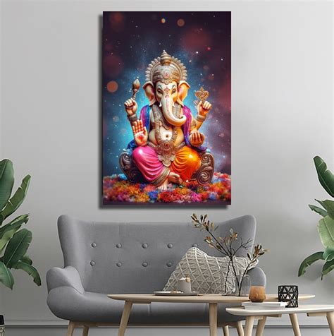 Lord Ganesha ji wall Décor Art Painting - Modern Arts