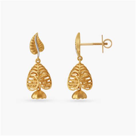 Delicate Leaf Jhumkas