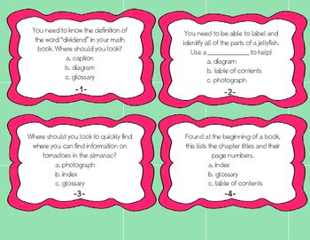 Image result for Text Features Task Cards