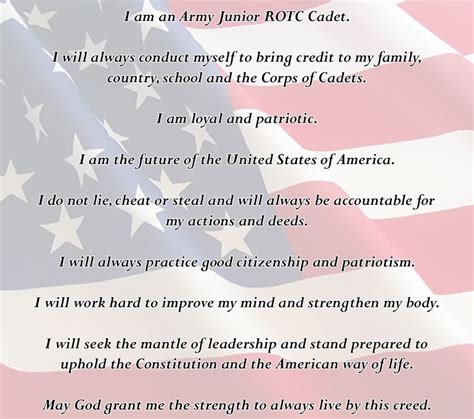 Cadet Creed - BOYD ANDERSON HIGH SCHOOL JROTC