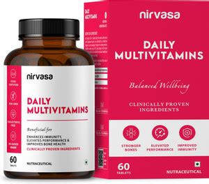 Nirvasa Daily Multivitamin Tablets for Men & Women | For Immunity ...