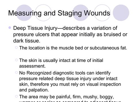 Wound Measuring And Staging Inservice | PPT