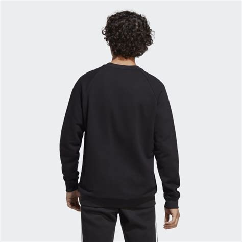adidas Adicolor Classics Trefoil Crewneck Sweatshirt - Black | Men's ...