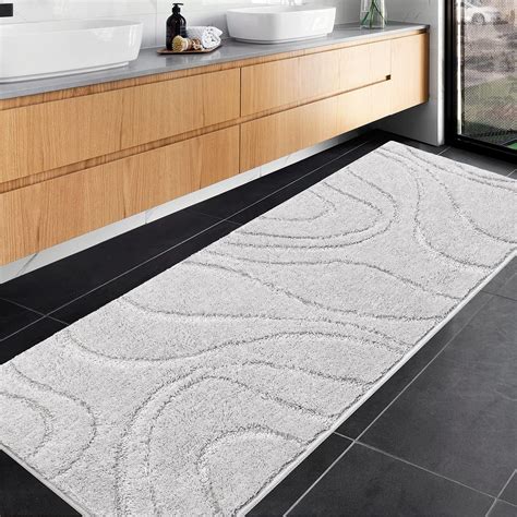 DEXDE Bathroom Rugs Runner 24 x 60 Inch, Extra Long Bathroom Rug Non ...