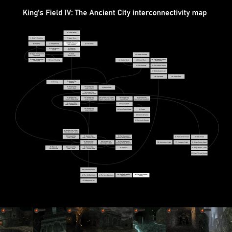 I didn't find any world maps for King's Field IV, so I made one : r ...