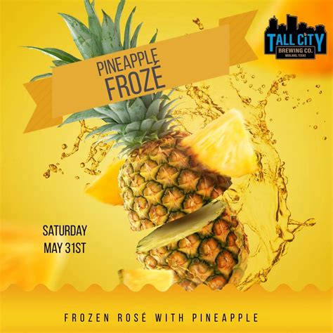 Pineapple Frozé, 3303 W. Golf Course, Midland, TX, 31 May 2025 | AllEvents