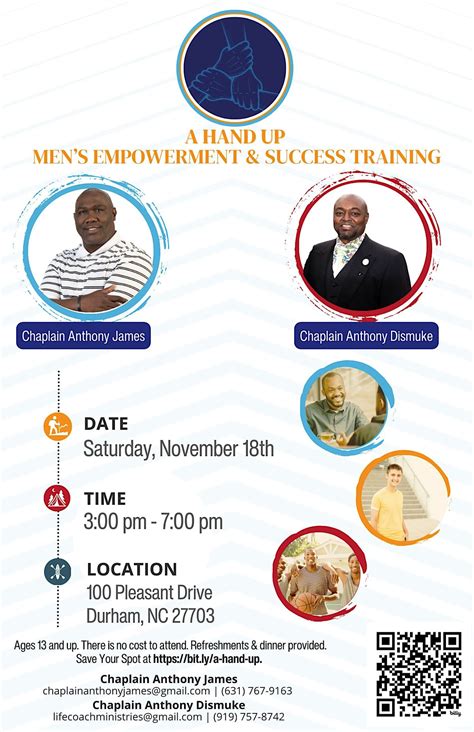 A Hand Up: Mens Empowerment Success Training, 100 Pleasant Dr, Durham ...
