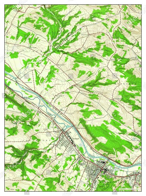 Usa Timeless Maps Ilion New York Editorial Stock Photo - Stock Image ...