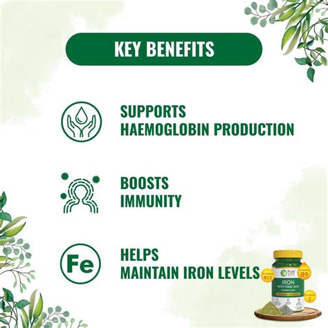Pure Nutrition Iron with Folic Acid 350 mg, 60 Tablets Price, Uses ...