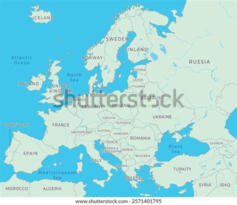 Europe Geographical Map 的图像结果