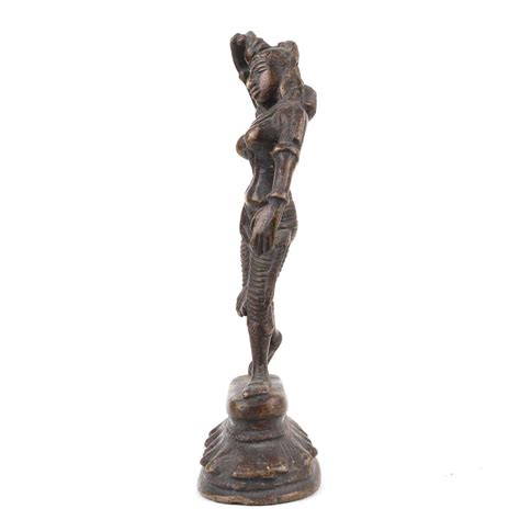 Handmade Antique Brass Dancing Lady Statue