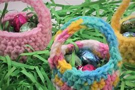 Image result for Free Crochet Mini Easter Basket Pattern