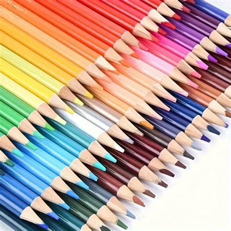 24 Color Pencils Set For Adult Coloring Books, Soft Core Colored ...