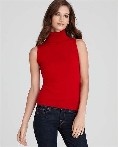 C by Bloomingdale's Sleeveless Cashmere Turtleneck Sweater | Bloomingdale's