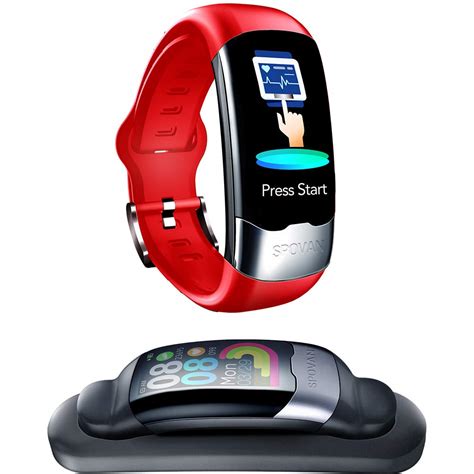 Spovan HR ECG + PPG Dual Heart Rate Monitor Fitness Activity Tracker ...