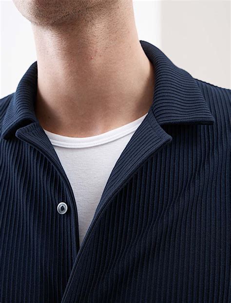 Buy Cuban Collar Ottoman Revere Shirt at Marks & Spencer