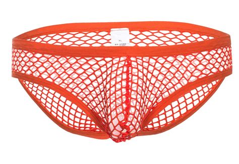Buy Men's See Through Fishnet Briefs Underwear Lingerie Booty Shorts ...