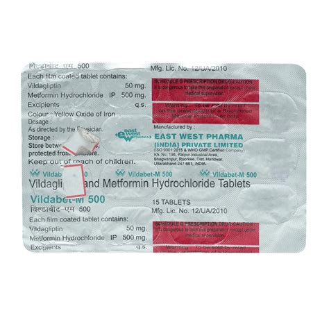 Buy Vildabet-M Tablet online | Uses, Side Effects, Price and ...