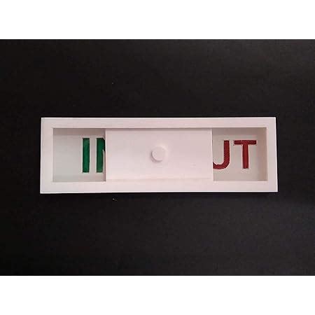 SMEDOR Acrylic IN/OUT Doctor Sliding Sign Board : Amazon.in: Office ...
