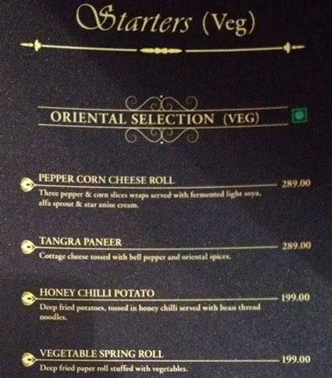 Menu at Crystal Dew, Bhopal, 2nd Floor