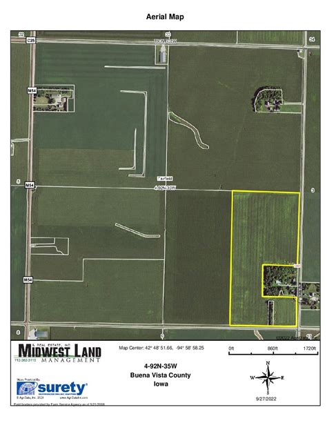 72.03 Surveyed Acres Buena Vista County | Midwest Land Management ...