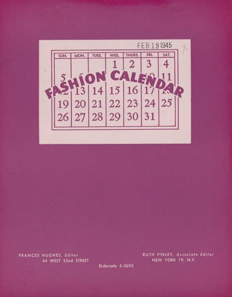 The Ruth Finley Collection: Digitizing 70 Years of the Fashion Calendar ...