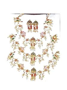 Buy Jaynen Traditional Jewelry Present Rajwadi Combo Of Ankle And Gold ...