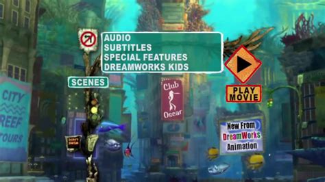 Image result for Shark Tale DVD Menu