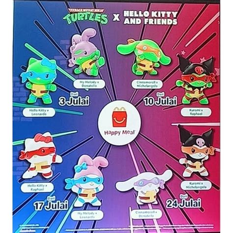 McDonald's McDonalds Mcd Mekdi Happy Meal Toy TMNT Teenage Mutant Ninja ...