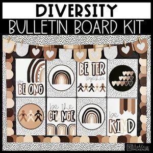 Buy Diversity Bulletin Board Kit, Unity Classroom Posters, Easy ...