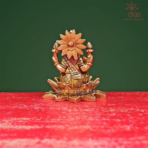 Brass Lord Ganesha and Goddess Lakshmi – Ekaa Handicrafts