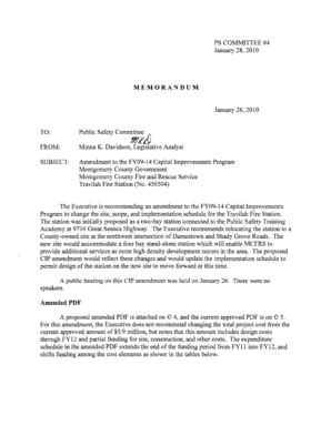 Fillable Online montgomerycountymd CIP Amendment - Travilah Fire ...