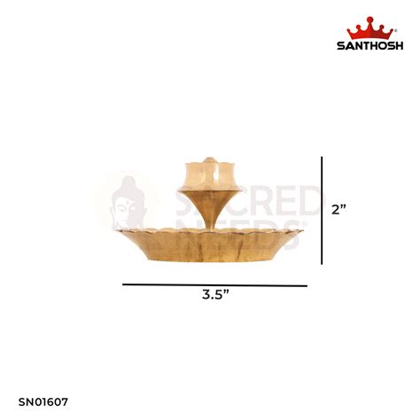 Brass Lotus Agarbathi Stand – 2 Inch Brass Flower Incense Stand ...